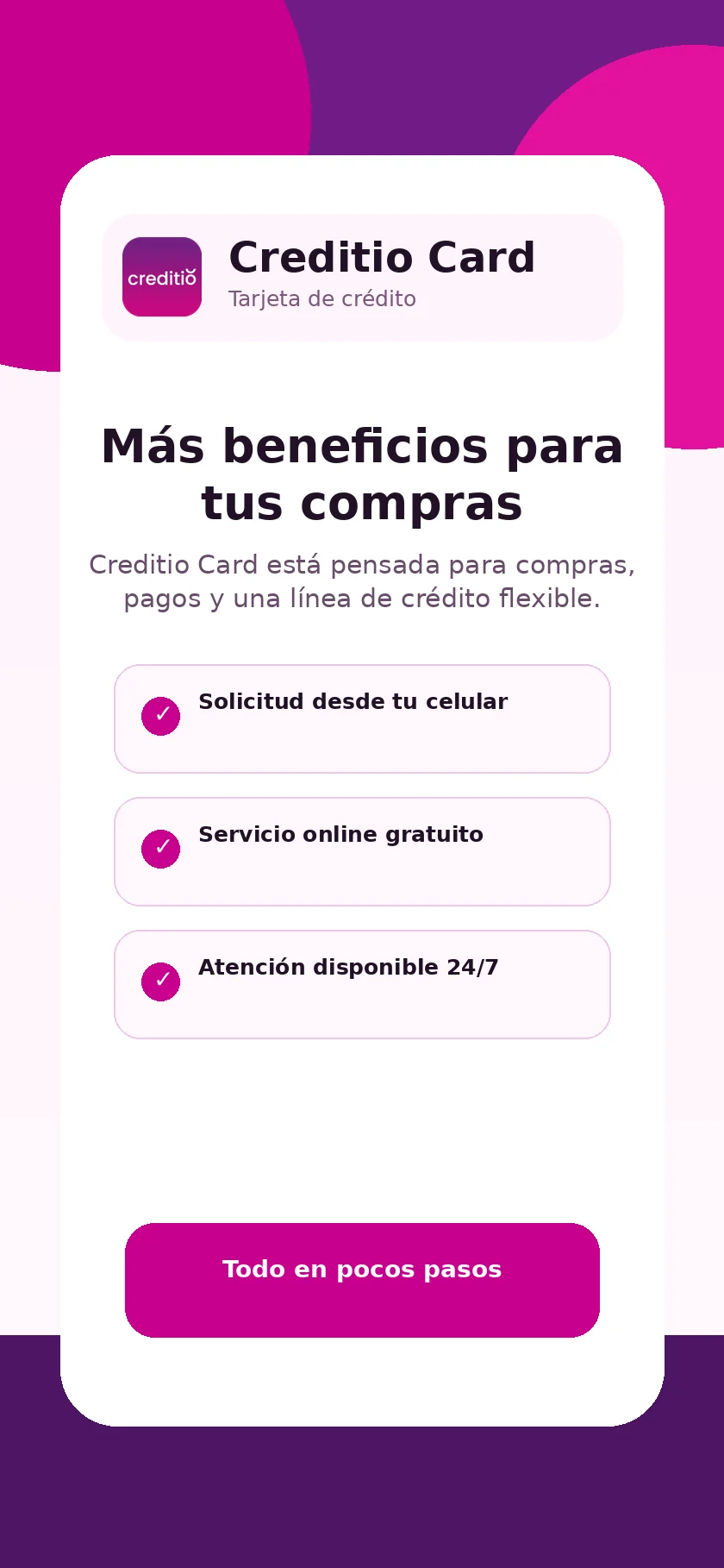 Vista previa de Creditio Card 2