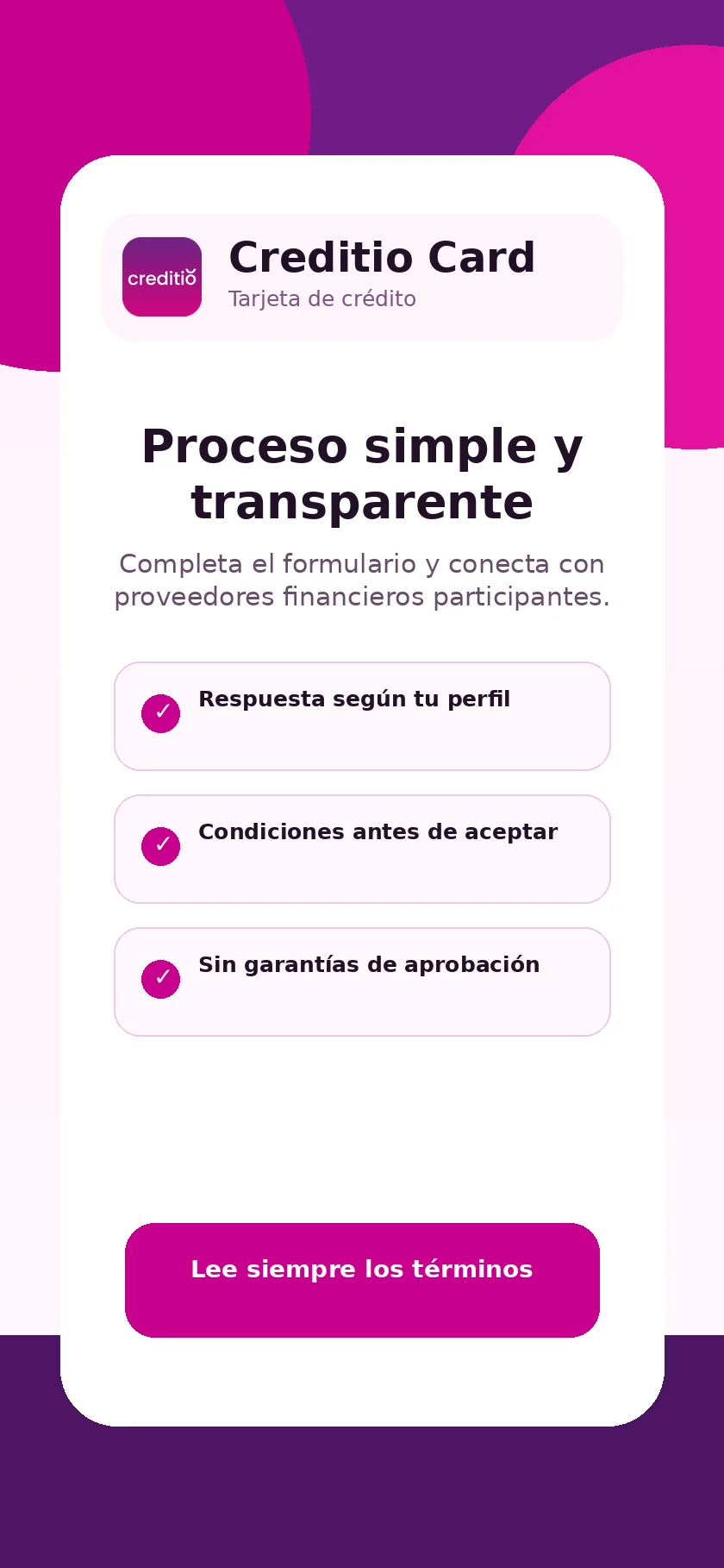 Vista previa de Creditio Card 3