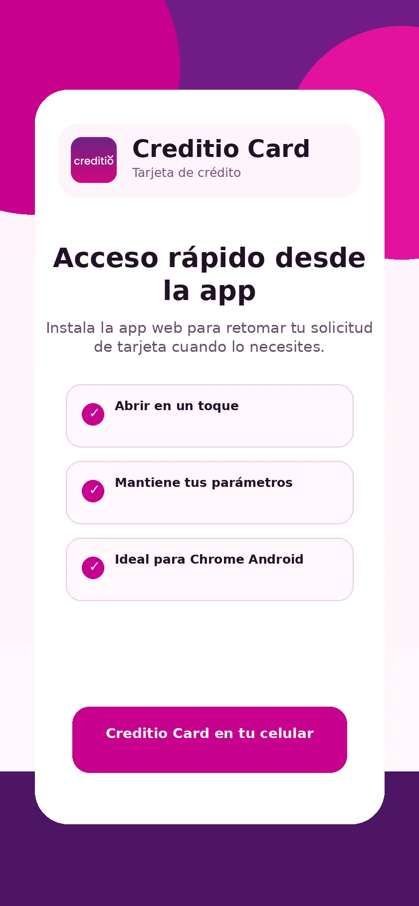 Vista previa de Creditio Card 4